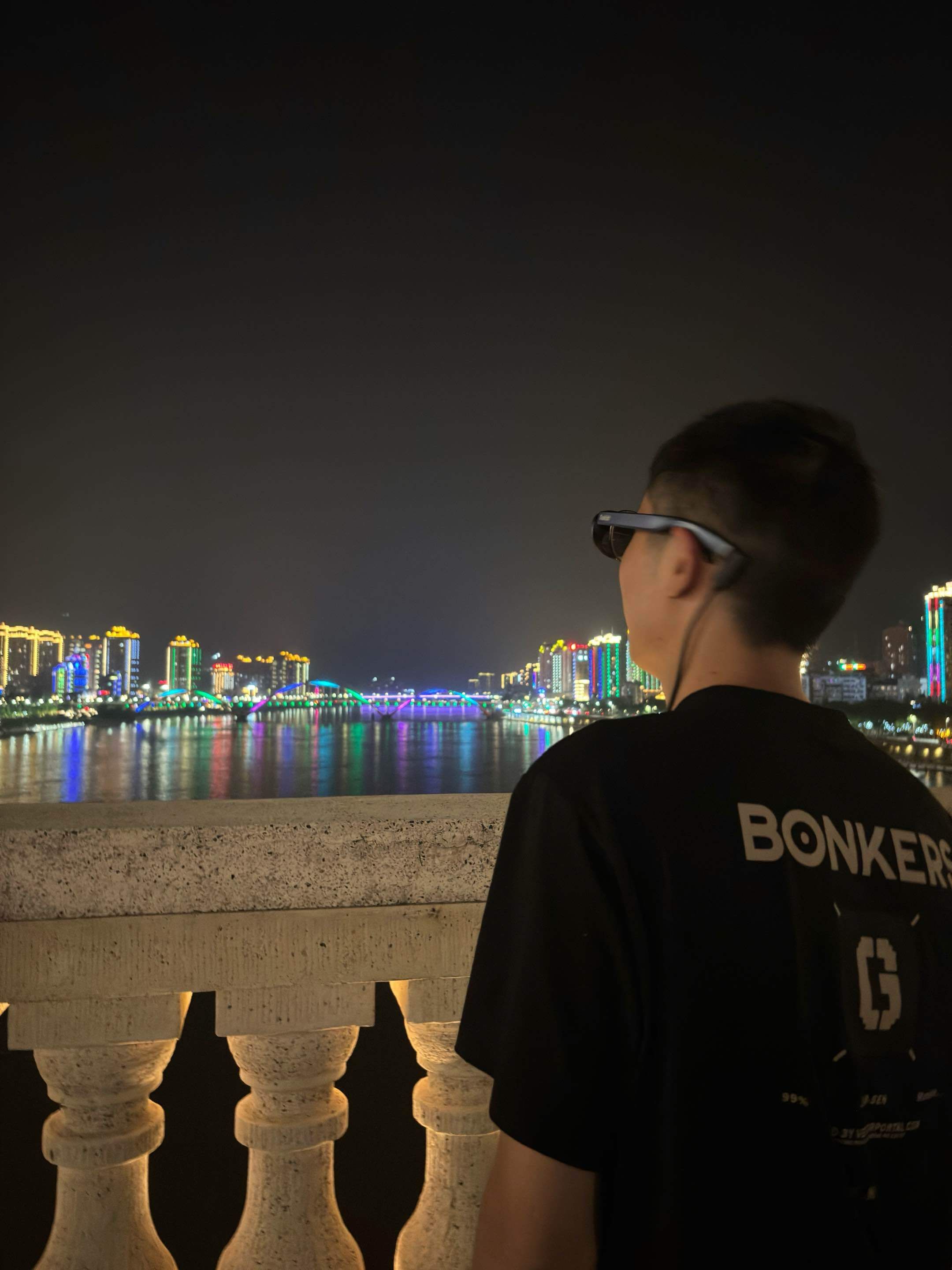 Local Residents Wearing AR Glasses for Experience